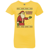 T-Shirts Vibrant Yellow / YXS Spoiler Christmas Sweater Girls Premium T-Shirt