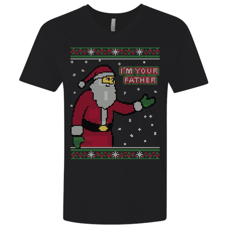 T-Shirts Black / X-Small Spoiler Christmas Sweater Men's Premium V-Neck