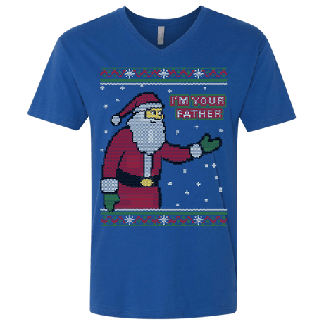 T-Shirts Royal / X-Small Spoiler Christmas Sweater Men's Premium V-Neck