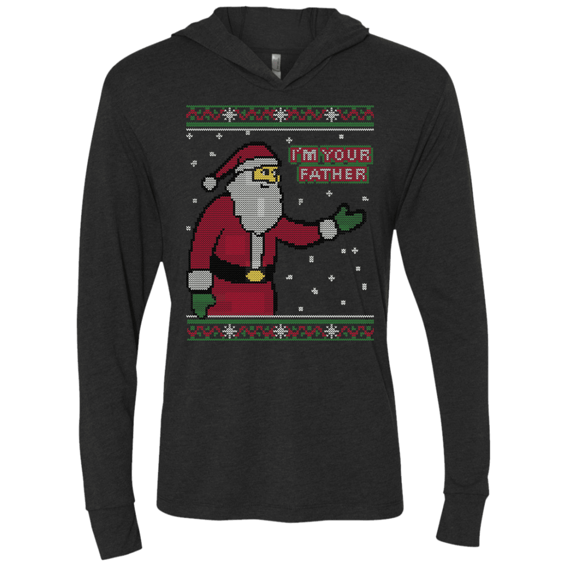 T-Shirts Vintage Black / X-Small Spoiler Christmas Sweater Triblend Long Sleeve Hoodie Tee