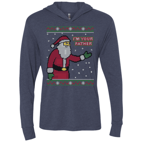 T-Shirts Vintage Navy / X-Small Spoiler Christmas Sweater Triblend Long Sleeve Hoodie Tee