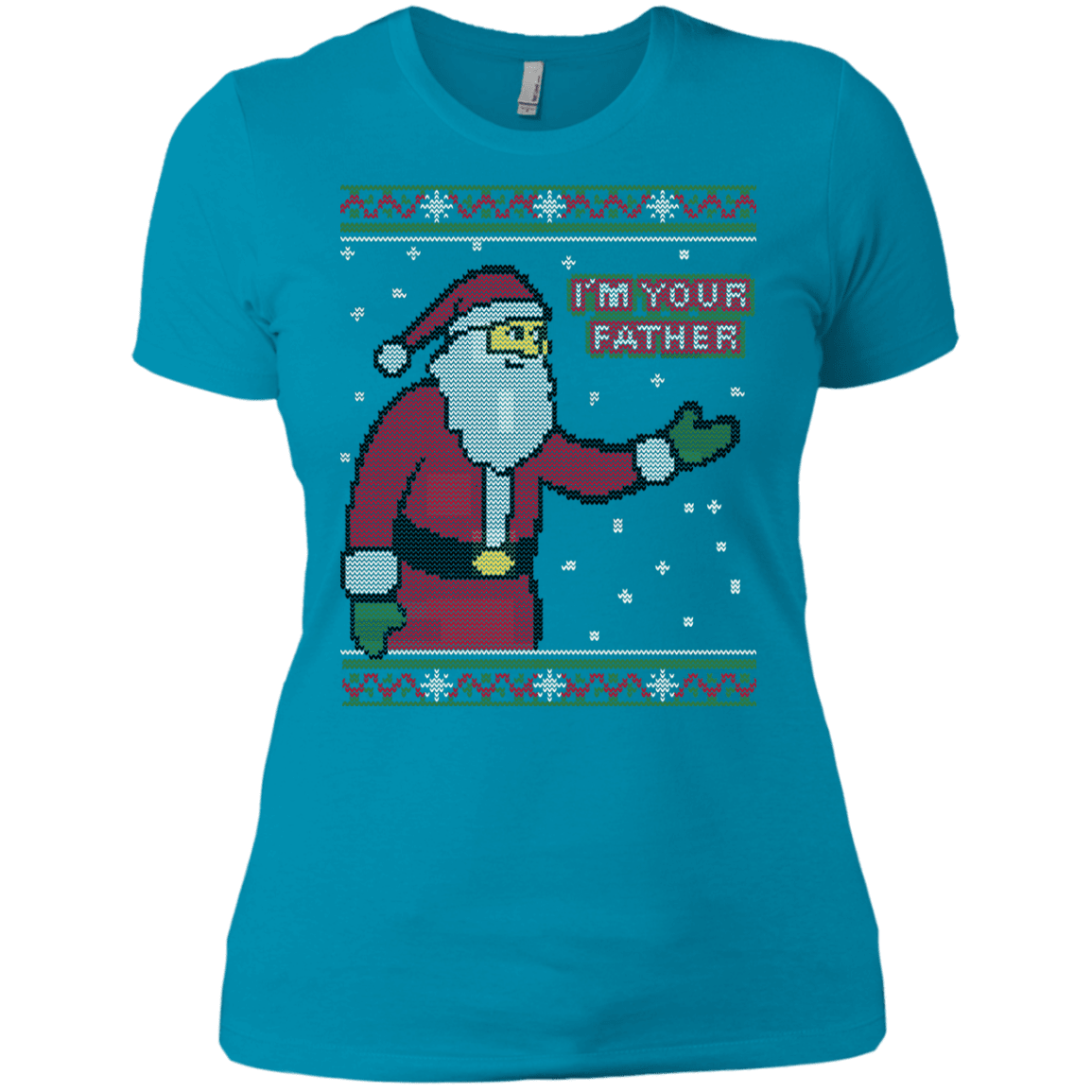 T-Shirts Turquoise / X-Small Spoiler Christmas Sweater Women's Premium T-Shirt