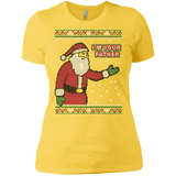 T-Shirts Vibrant Yellow / X-Small Spoiler Christmas Sweater Women's Premium T-Shirt