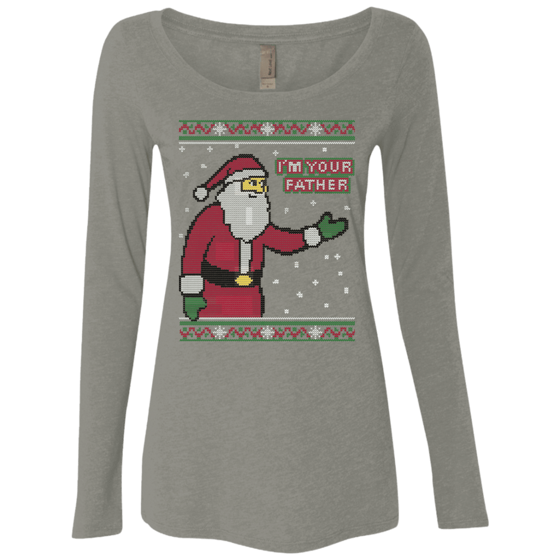 T-Shirts Venetian Grey / Small Spoiler Christmas Sweater Women's Triblend Long Sleeve Shirt