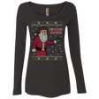 T-Shirts Vintage Black / Small Spoiler Christmas Sweater Women's Triblend Long Sleeve Shirt