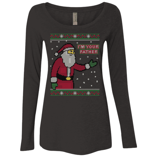 T-Shirts Vintage Black / Small Spoiler Christmas Sweater Women's Triblend Long Sleeve Shirt