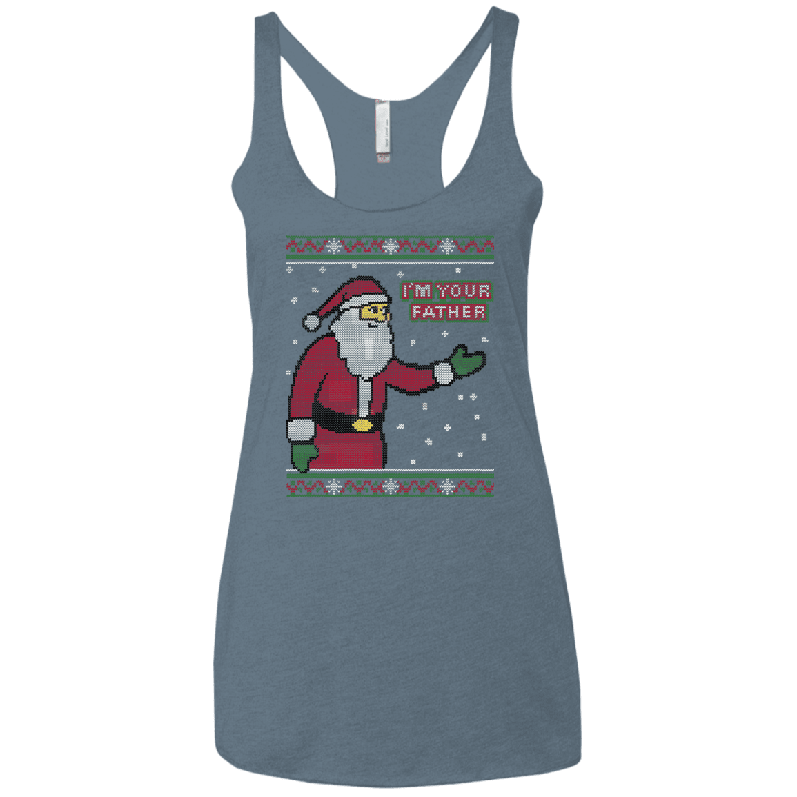T-Shirts Indigo / X-Small Spoiler Christmas Sweater Women's Triblend Racerback Tank