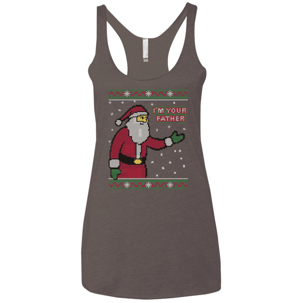 T-Shirts Macchiato / X-Small Spoiler Christmas Sweater Women's Triblend Racerback Tank