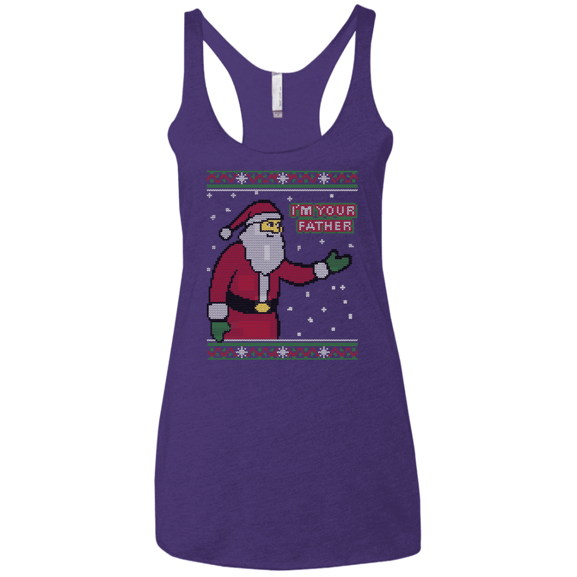 T-Shirts Purple / X-Small Spoiler Christmas Sweater Women's Triblend Racerback Tank