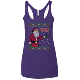 T-Shirts Purple / X-Small Spoiler Christmas Sweater Women's Triblend Racerback Tank