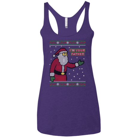 T-Shirts Purple / X-Small Spoiler Christmas Sweater Women's Triblend Racerback Tank
