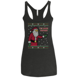 T-Shirts Vintage Black / X-Small Spoiler Christmas Sweater Women's Triblend Racerback Tank