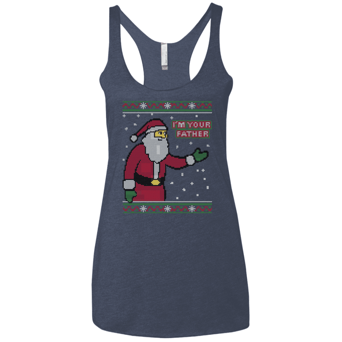 T-Shirts Vintage Navy / X-Small Spoiler Christmas Sweater Women's Triblend Racerback Tank