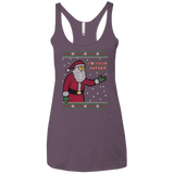 T-Shirts Vintage Purple / X-Small Spoiler Christmas Sweater Women's Triblend Racerback Tank