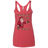T-Shirts Vintage Red / X-Small Spoiler Christmas Sweater Women's Triblend Racerback Tank