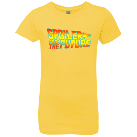 T-Shirts Vibrant Yellow / YXS Spoiler from the future Girls Premium T-Shirt