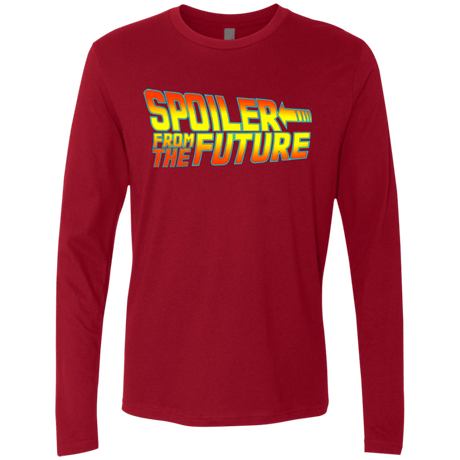 T-Shirts Cardinal / Small Spoiler from the future Men's Premium Long Sleeve
