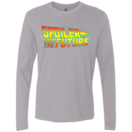 T-Shirts Heather Grey / Small Spoiler from the future Men's Premium Long Sleeve