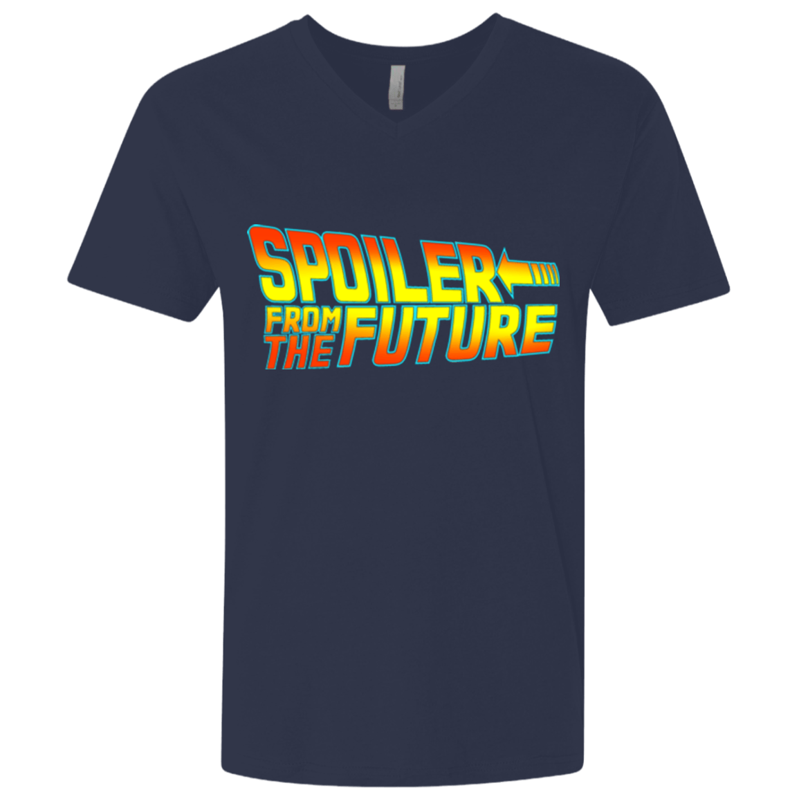 T-Shirts Midnight Navy / X-Small Spoiler from the future Men's Premium V-Neck
