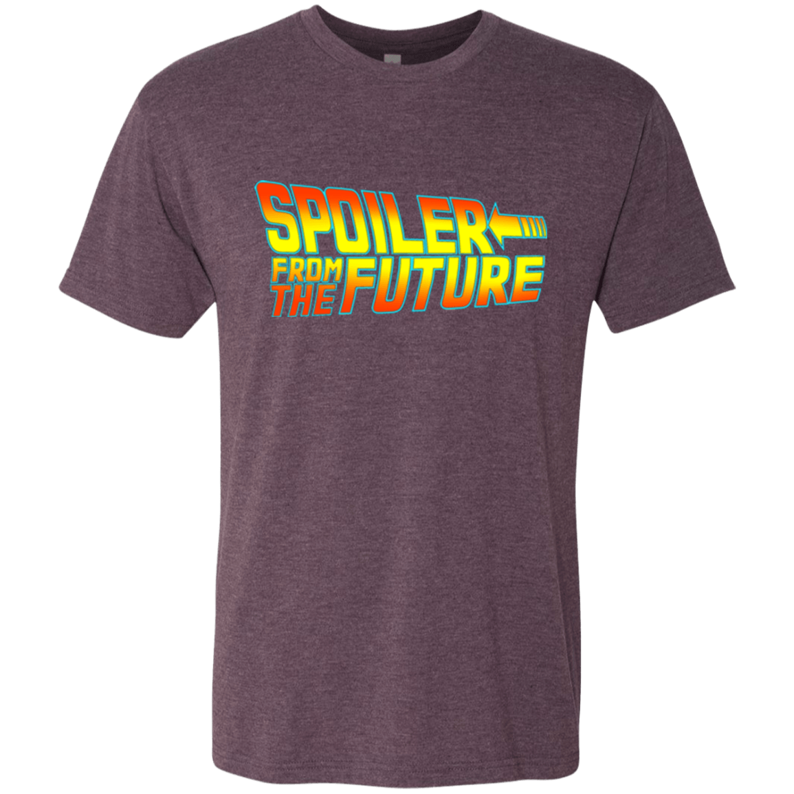 T-Shirts Vintage Purple / Small Spoiler from the future Men's Triblend T-Shirt