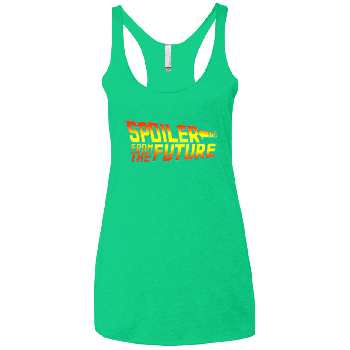 T-Shirts Envy / X-Small Spoiler from the future Women's Triblend Racerback Tank