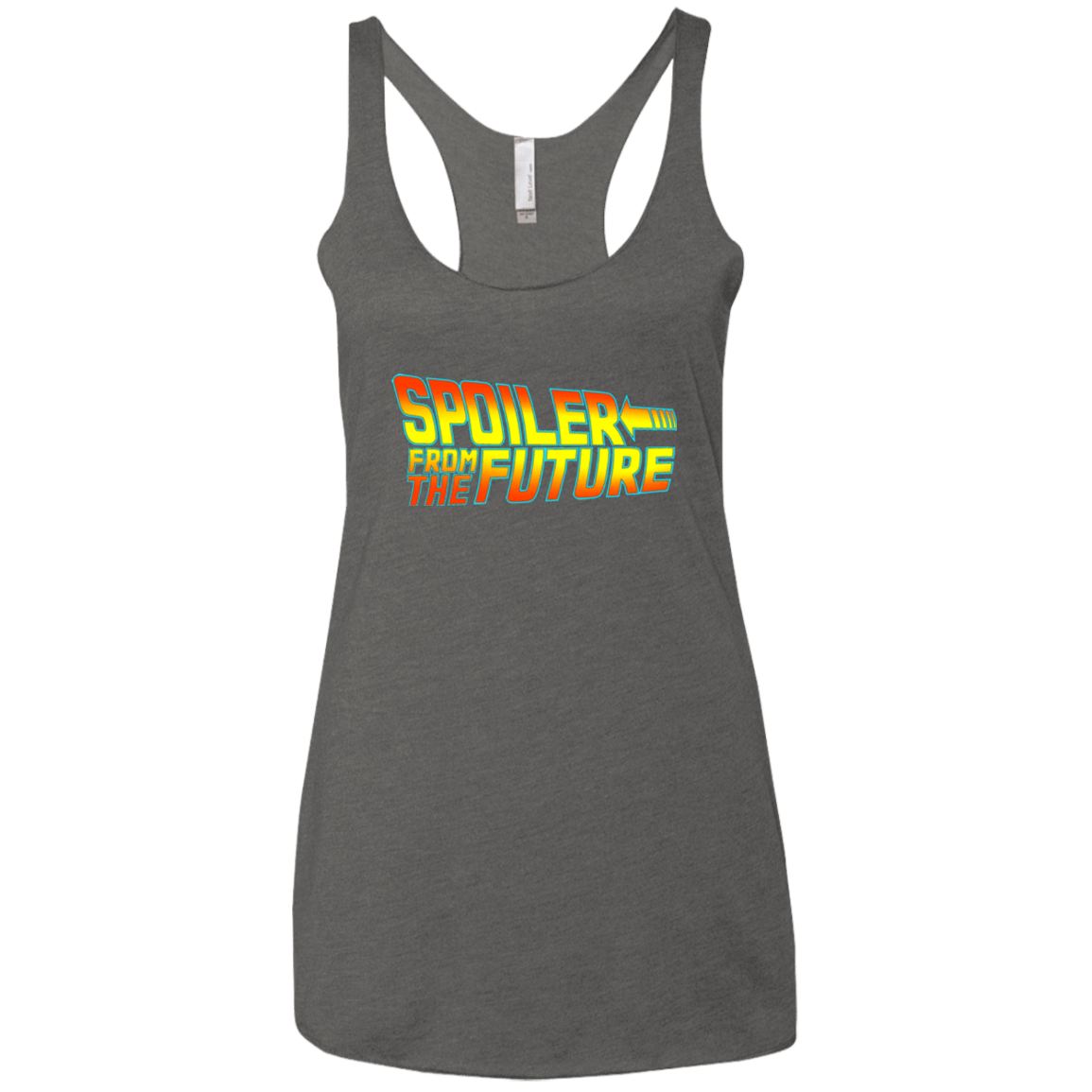 T-Shirts Premium Heather / X-Small Spoiler from the future Women's Triblend Racerback Tank
