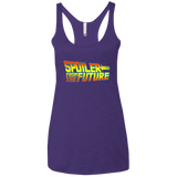 T-Shirts Purple / X-Small Spoiler from the future Women's Triblend Racerback Tank