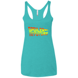 T-Shirts Tahiti Blue / X-Small Spoiler from the future Women's Triblend Racerback Tank