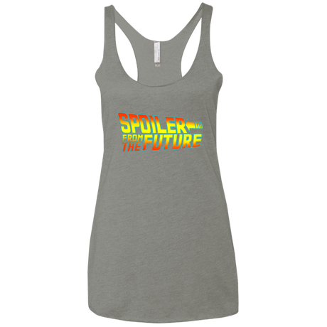 T-Shirts Venetian Grey / X-Small Spoiler from the future Women's Triblend Racerback Tank