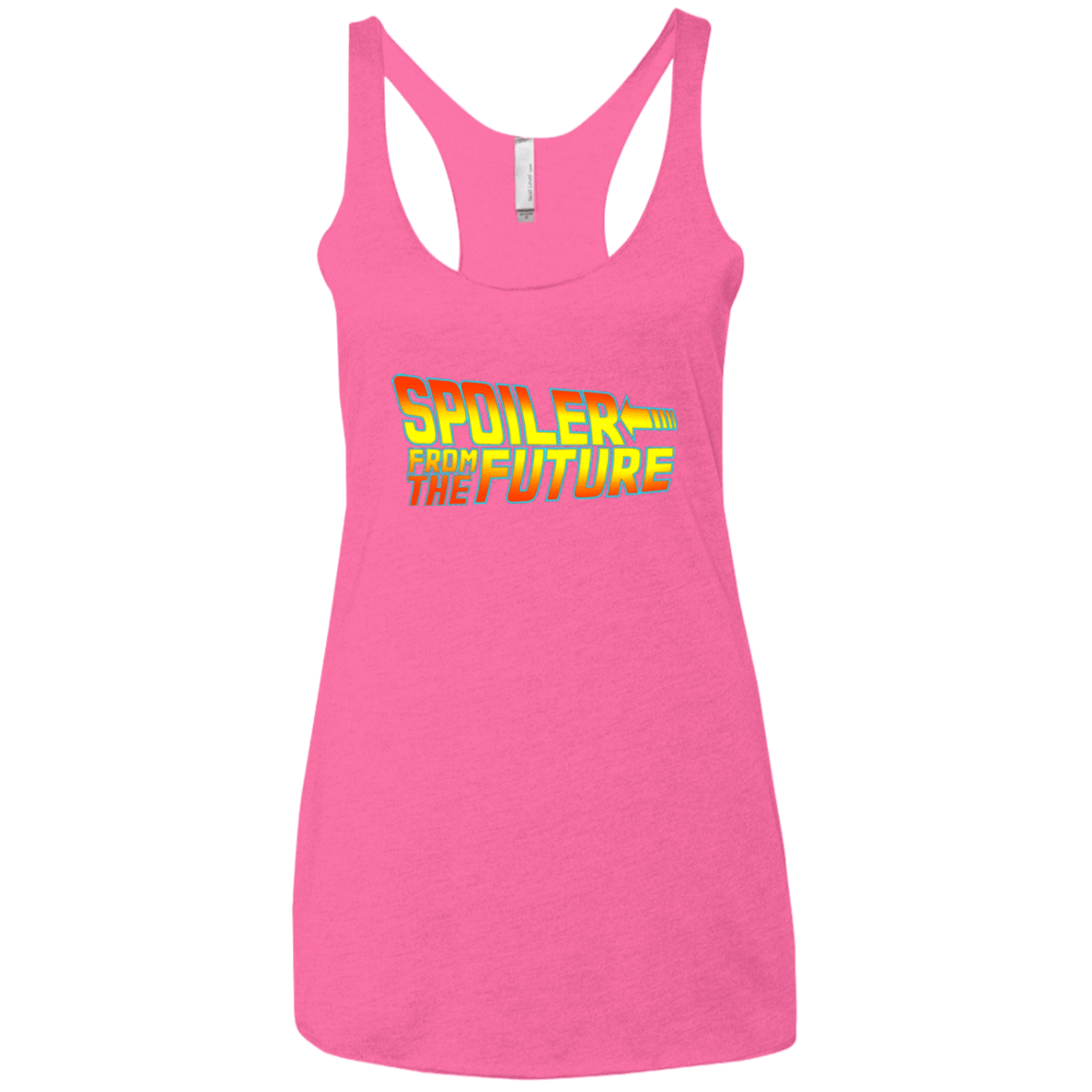 T-Shirts Vintage Pink / X-Small Spoiler from the future Women's Triblend Racerback Tank