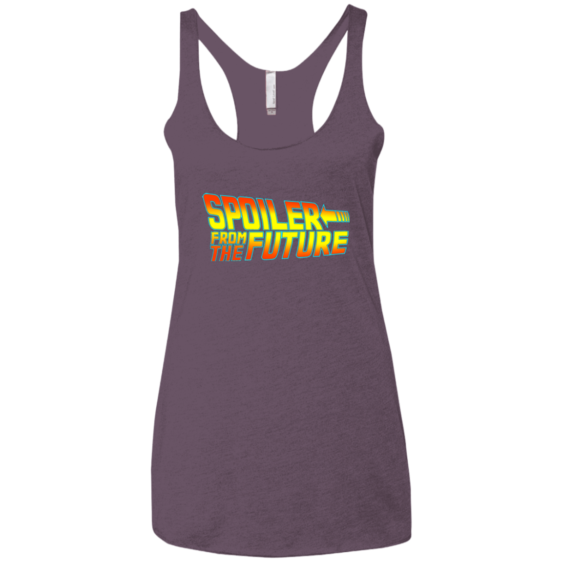 T-Shirts Vintage Purple / X-Small Spoiler from the future Women's Triblend Racerback Tank
