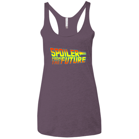 T-Shirts Vintage Purple / X-Small Spoiler from the future Women's Triblend Racerback Tank