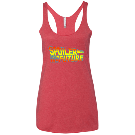 T-Shirts Vintage Red / X-Small Spoiler from the future Women's Triblend Racerback Tank