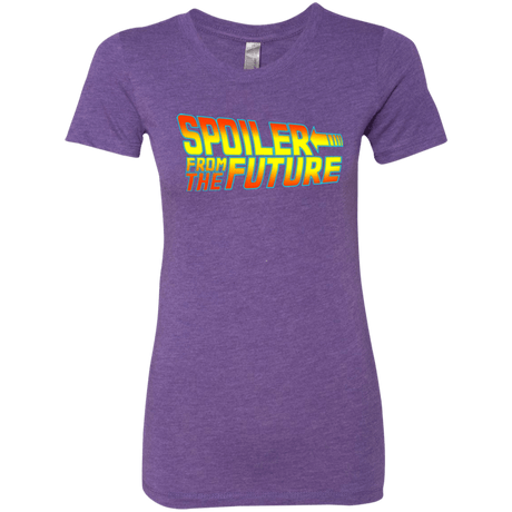 T-Shirts Purple Rush / Small Spoiler from the future Women's Triblend T-Shirt