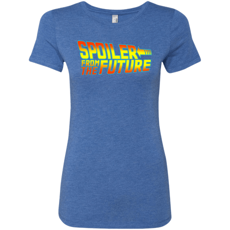 T-Shirts Vintage Royal / Small Spoiler from the future Women's Triblend T-Shirt