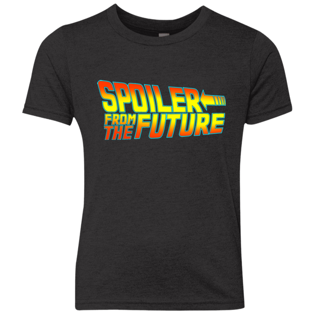 T-Shirts Vintage Black / YXS Spoiler from the future Youth Triblend T-Shirt