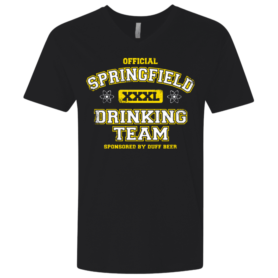 T-Shirts Black / X-Small Springfield Drinking Team Men's Premium V-Neck