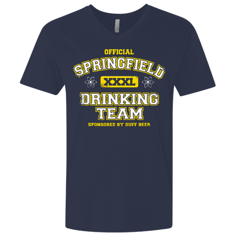 T-Shirts Midnight Navy / X-Small Springfield Drinking Team Men's Premium V-Neck