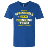 T-Shirts Royal / X-Small Springfield Drinking Team Men's Premium V-Neck