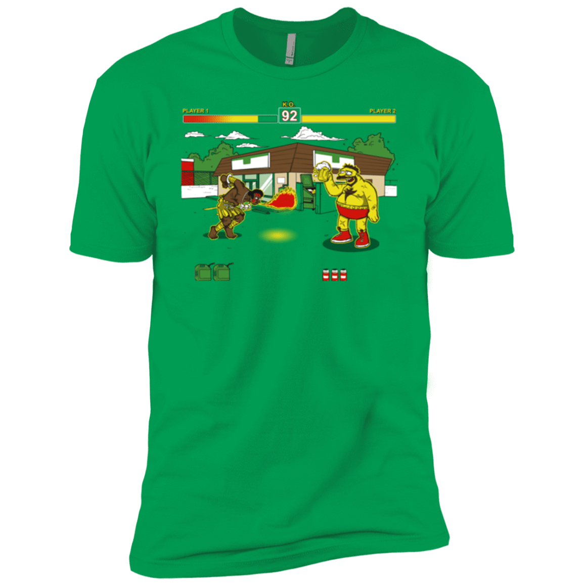 T-Shirts Kelly Green / YXS Springfield Fighter Boys Premium T-Shirt