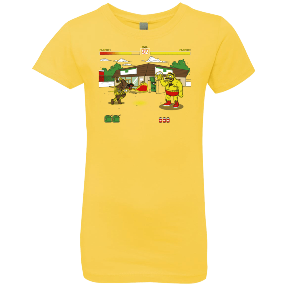 T-Shirts Vibrant Yellow / YXS Springfield Fighter Girls Premium T-Shirt