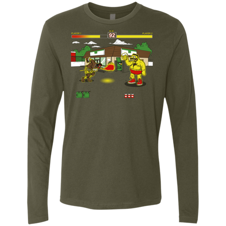 T-Shirts Military Green / S Springfield Fighter Men's Premium Long Sleeve