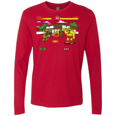 T-Shirts Red / S Springfield Fighter Men's Premium Long Sleeve