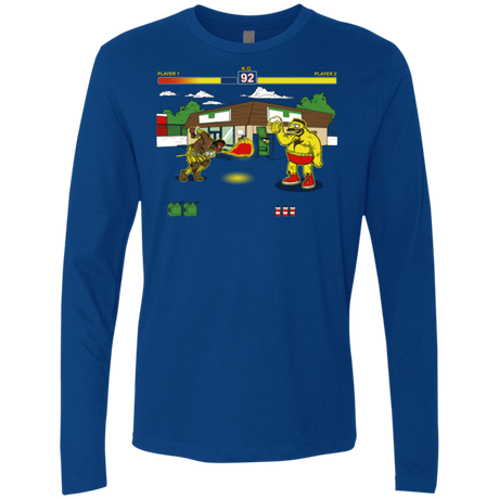 T-Shirts Royal / S Springfield Fighter Men's Premium Long Sleeve