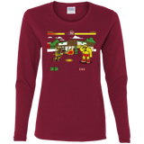 T-Shirts Cardinal / S Springfield Fighter Women's Long Sleeve T-Shirt