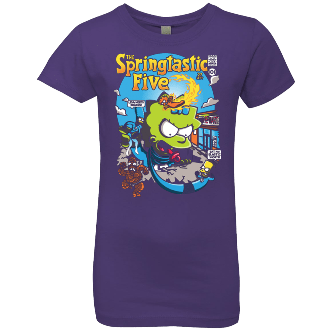 T-Shirts Purple Rush / YXS Springtastic Girls Premium T-Shirt