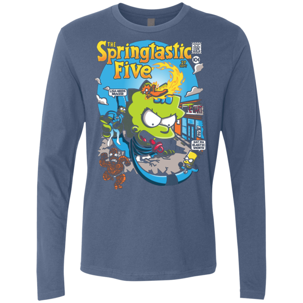 T-Shirts Indigo / Small Springtastic Men's Premium Long Sleeve