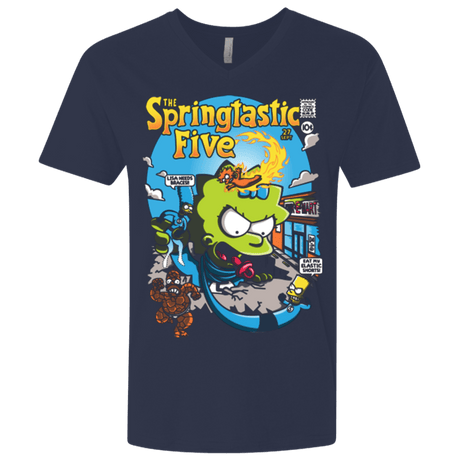 T-Shirts Midnight Navy / X-Small Springtastic Men's Premium V-Neck