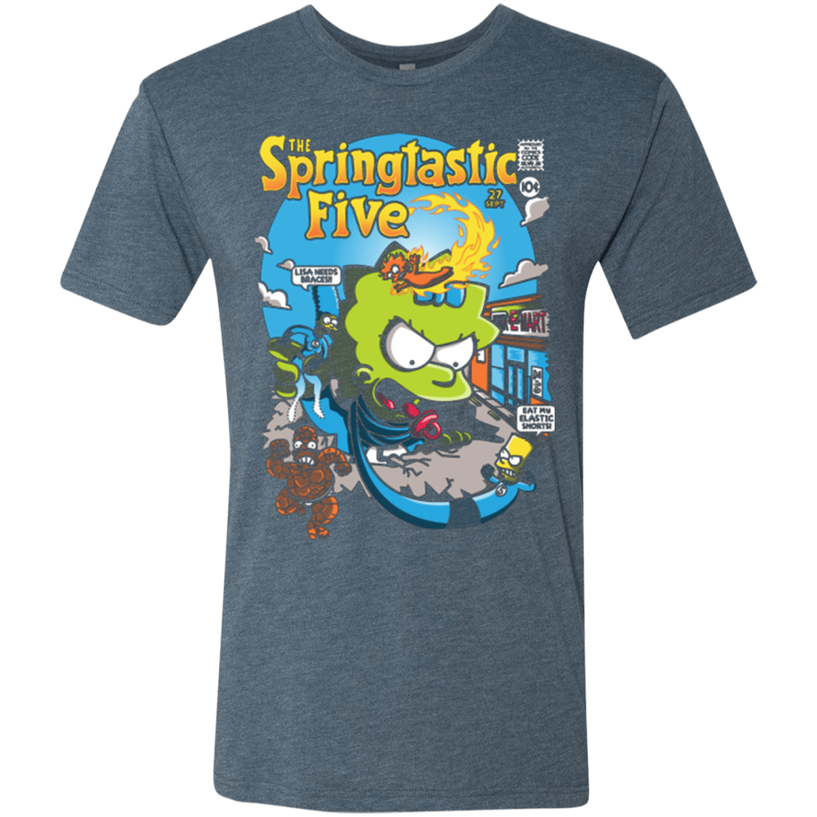 T-Shirts Indigo / Small Springtastic Men's Triblend T-Shirt