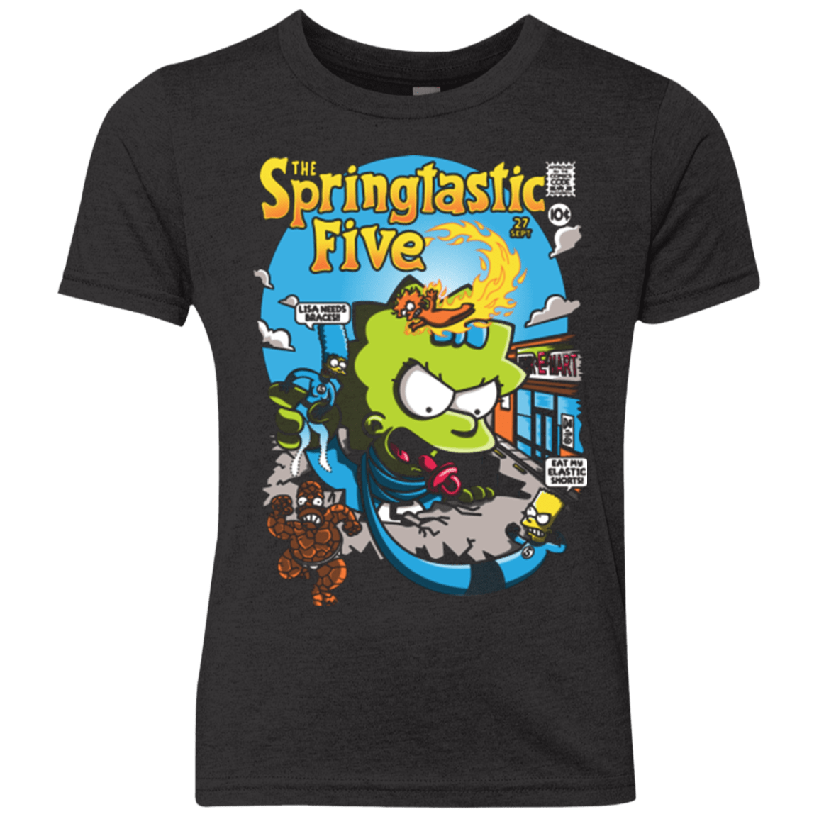 T-Shirts Vintage Black / YXS Springtastic Youth Triblend T-Shirt